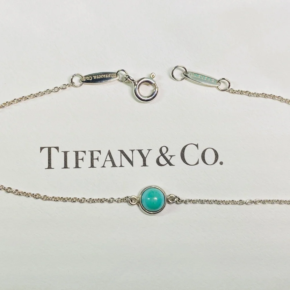 Tiffany & Co Elsa Peretti® Color by the Yard Turquoise bracelet Medium w/box - Picture 10 of 10